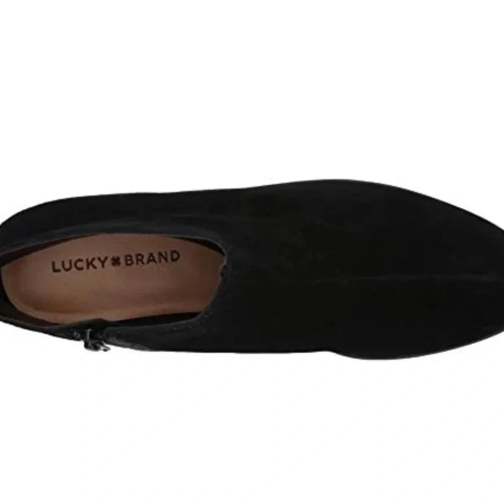 Lucky Brand Karmeya suede wedge bootie 8M - Picture 3 of 8